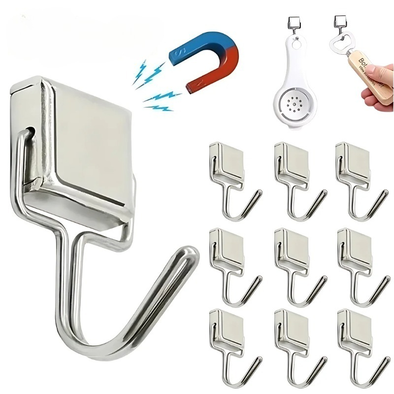 Home Cooking Delivery - Ganchos magnéticos fuertes, ganchos de almacenamiento