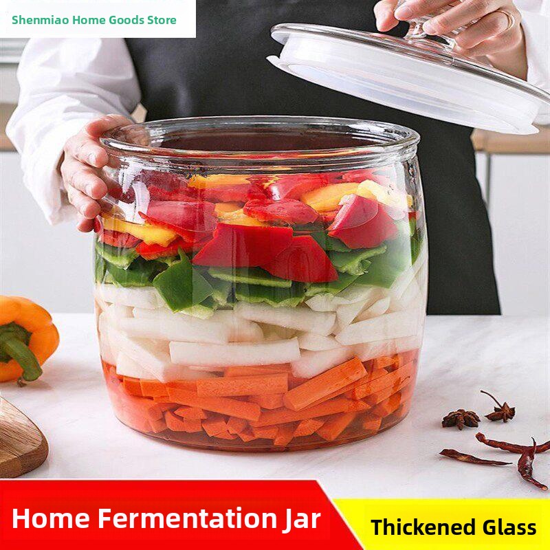 Fermentation Crock - Tarro de kimchi de vidrio extra