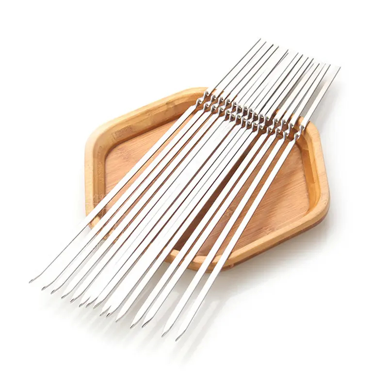 Home Cooking Restaurant - Brochetas de acero inoxidable para barbacoa,