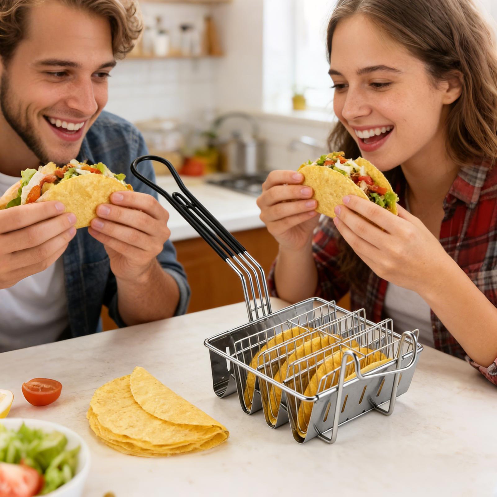 Cesta para freír tacos de acer - Home Cooking Restaurant reseña y precio