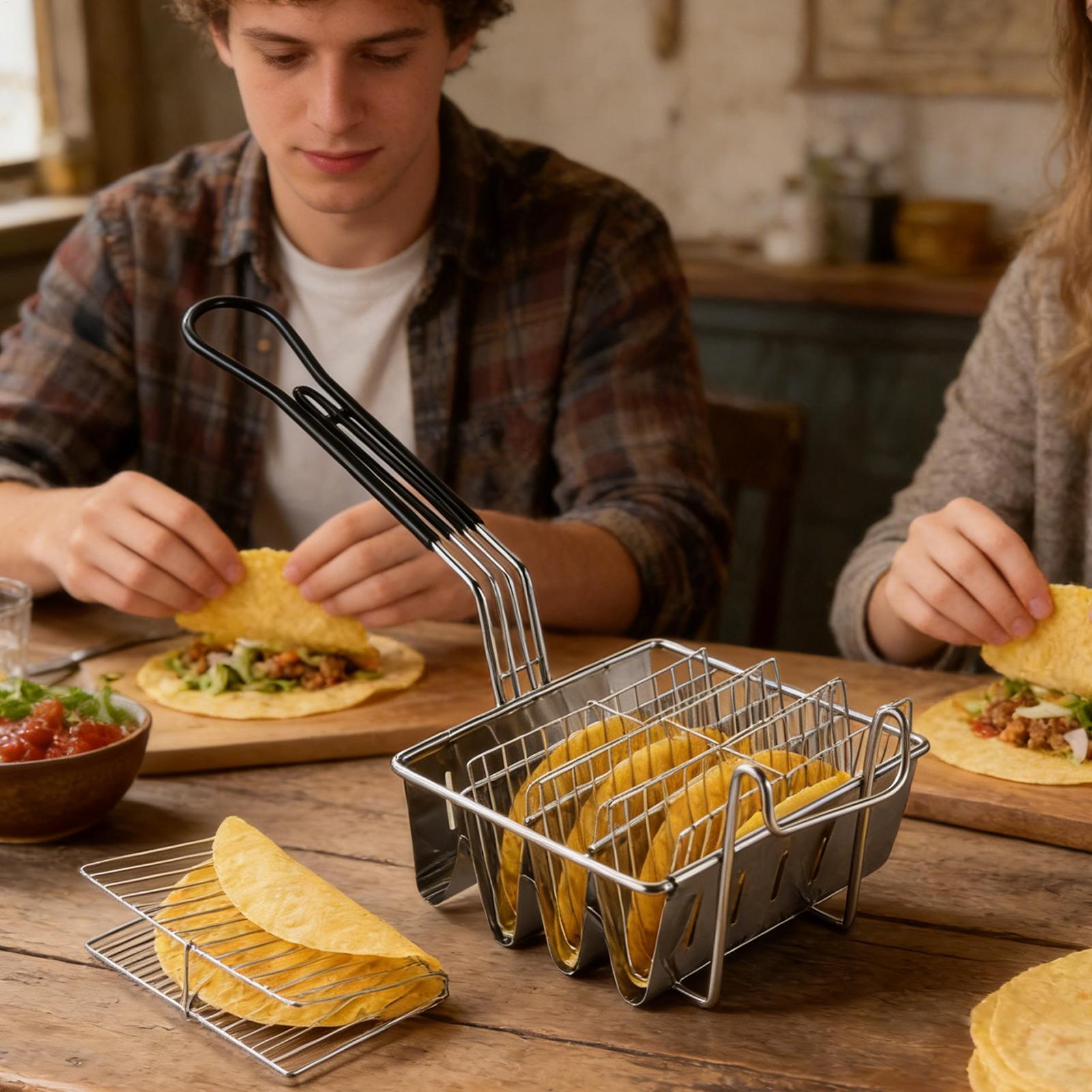 Cesta para freír tacos de acer - Home Cooking Restaurant reseña y precio