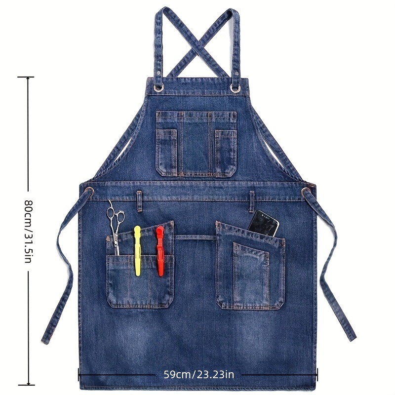 Delantal vaquero de moda con m - Home Cooking Work reseña y precio