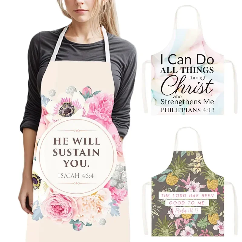 Delantal con estampado de vers - Home Cooking Work reseña y precio