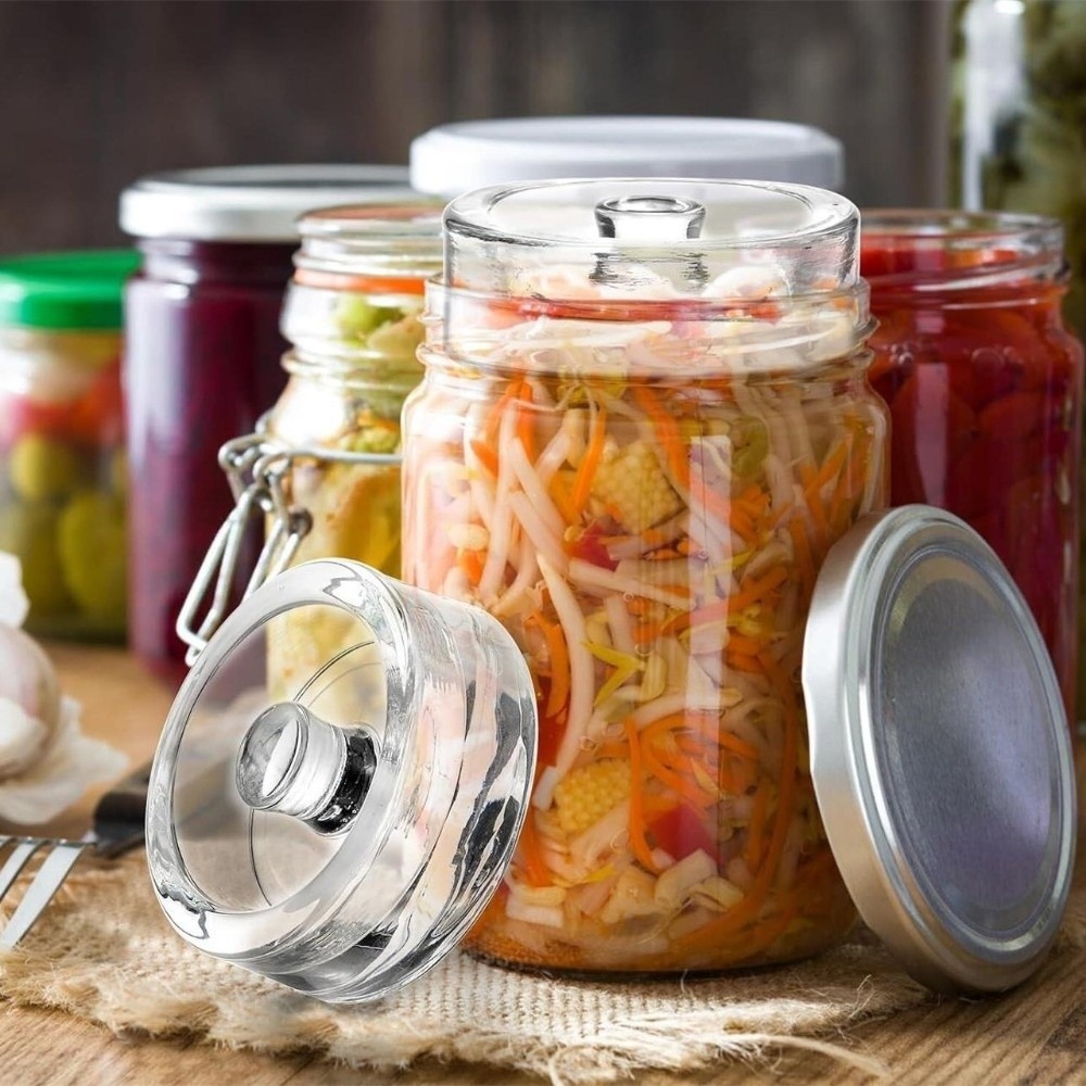 1/2/4 piezas Pesas de vidrio t - Fermentation Crock reseña y precio